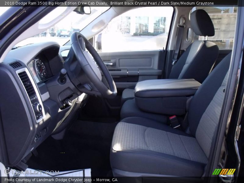 Brilliant Black Crystal Pearl / Dark Slate/Medium Graystone 2010 Dodge Ram 3500 Big Horn Edition Crew Cab Dually