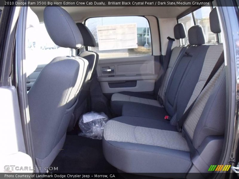Brilliant Black Crystal Pearl / Dark Slate/Medium Graystone 2010 Dodge Ram 3500 Big Horn Edition Crew Cab Dually