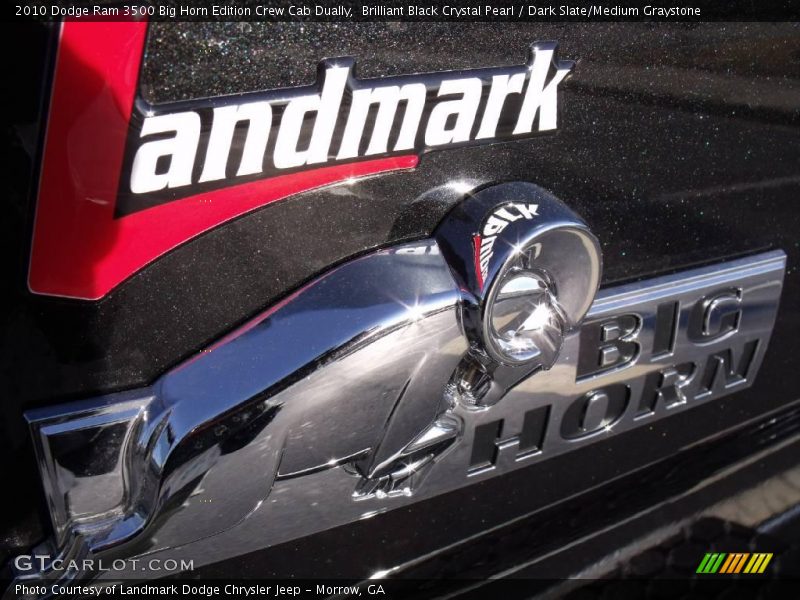 Brilliant Black Crystal Pearl / Dark Slate/Medium Graystone 2010 Dodge Ram 3500 Big Horn Edition Crew Cab Dually