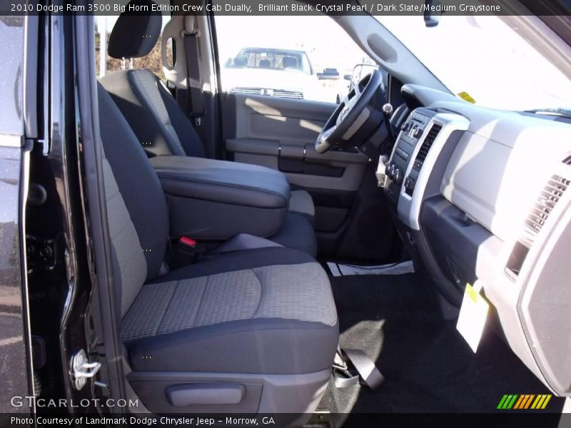 Brilliant Black Crystal Pearl / Dark Slate/Medium Graystone 2010 Dodge Ram 3500 Big Horn Edition Crew Cab Dually