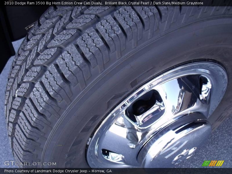 Brilliant Black Crystal Pearl / Dark Slate/Medium Graystone 2010 Dodge Ram 3500 Big Horn Edition Crew Cab Dually