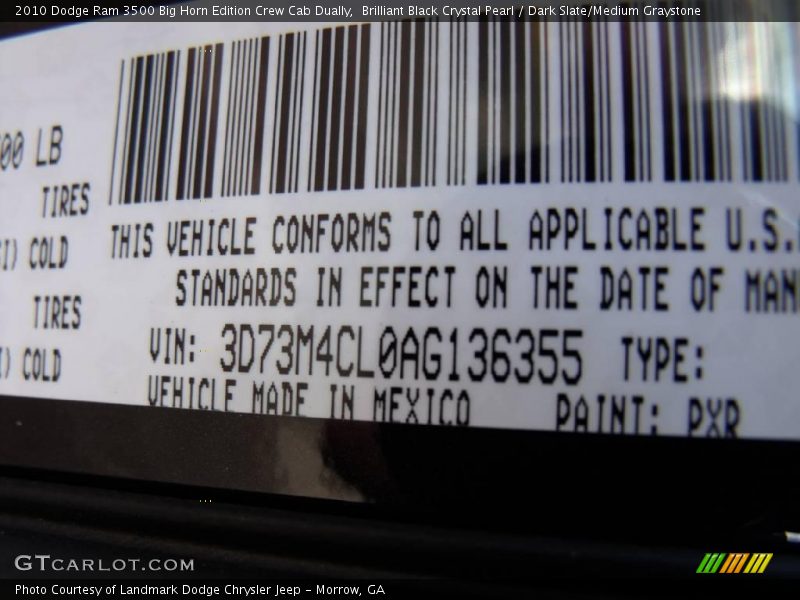 PXR - 2010 Dodge Ram 3500 Big Horn Edition Crew Cab Dually