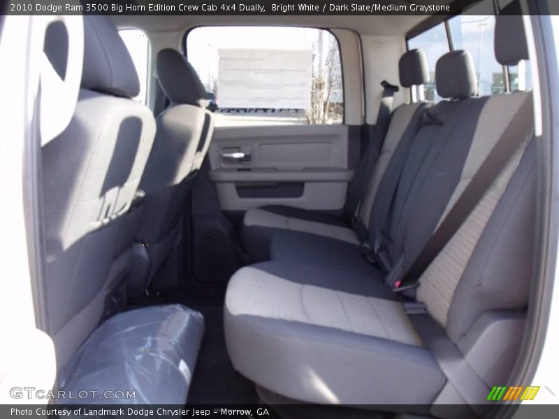 Bright White / Dark Slate/Medium Graystone 2010 Dodge Ram 3500 Big Horn Edition Crew Cab 4x4 Dually