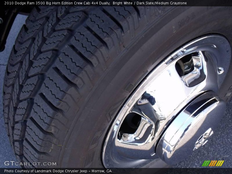 Bright White / Dark Slate/Medium Graystone 2010 Dodge Ram 3500 Big Horn Edition Crew Cab 4x4 Dually