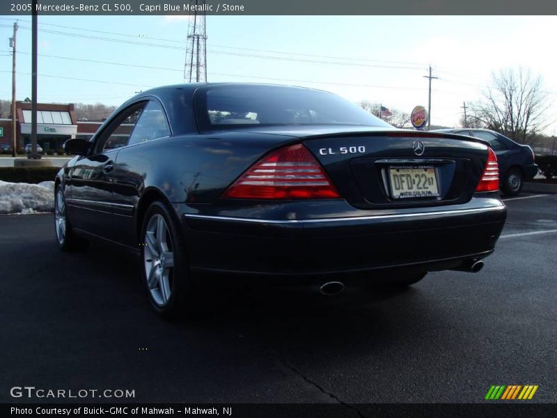 Capri Blue Metallic / Stone 2005 Mercedes-Benz CL 500