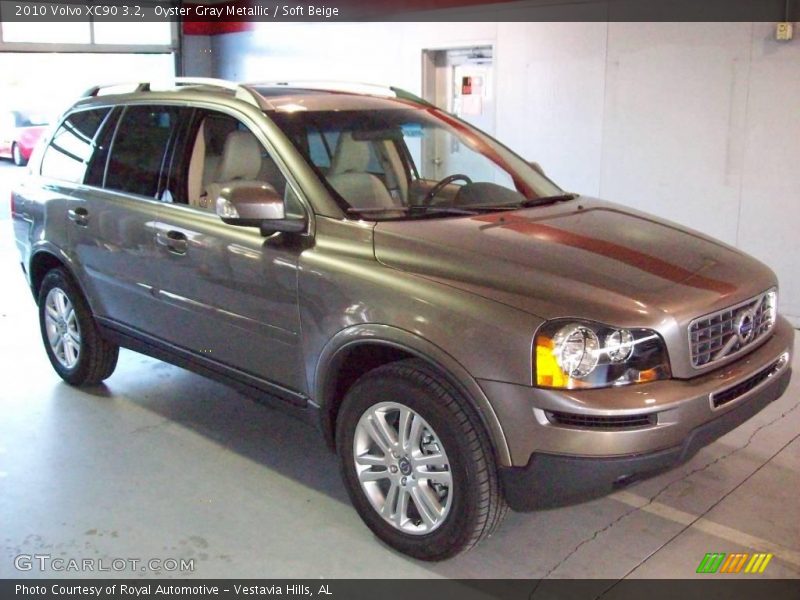 Oyster Gray Metallic / Soft Beige 2010 Volvo XC90 3.2