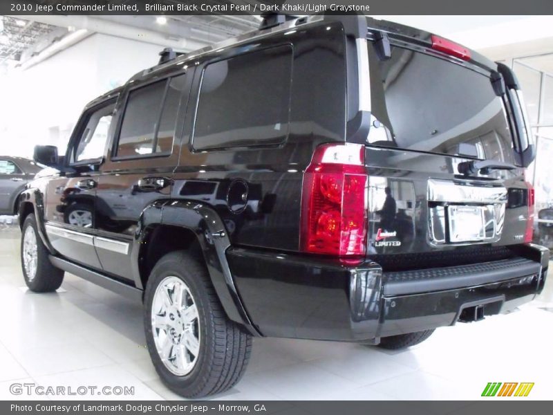 Brilliant Black Crystal Pearl / Dark Khaki/Light Graystone 2010 Jeep Commander Limited