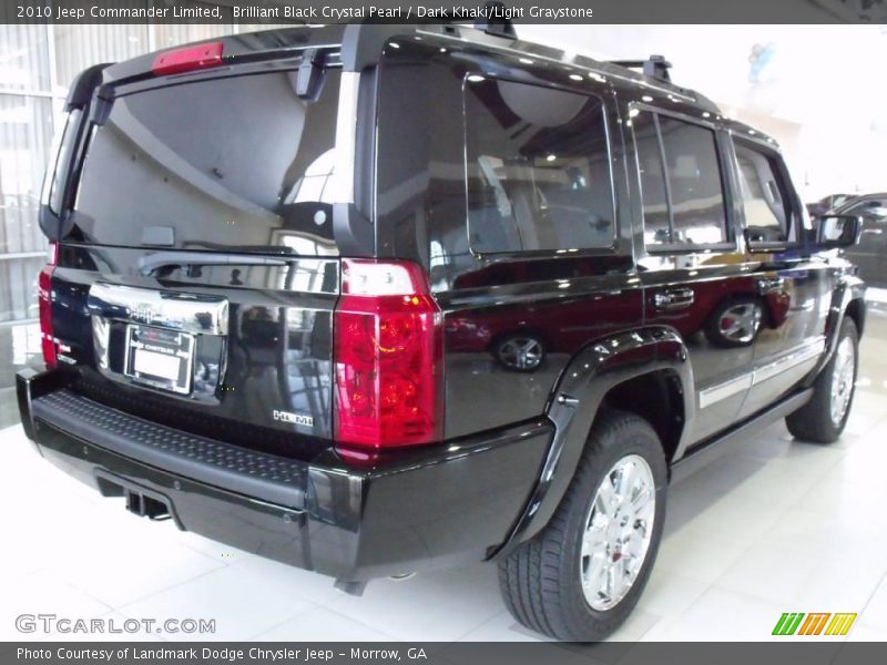Brilliant Black Crystal Pearl / Dark Khaki/Light Graystone 2010 Jeep Commander Limited