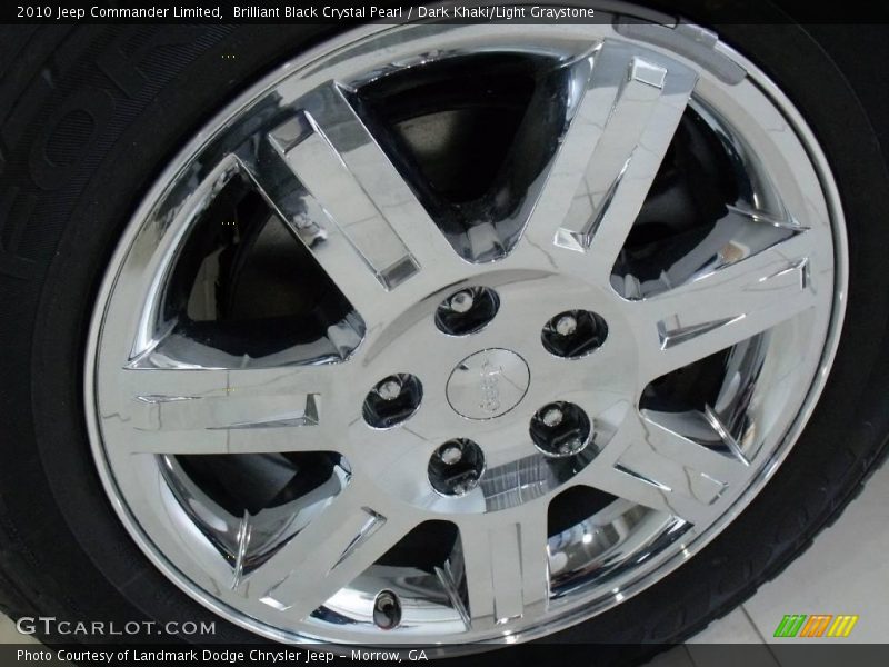 Brilliant Black Crystal Pearl / Dark Khaki/Light Graystone 2010 Jeep Commander Limited