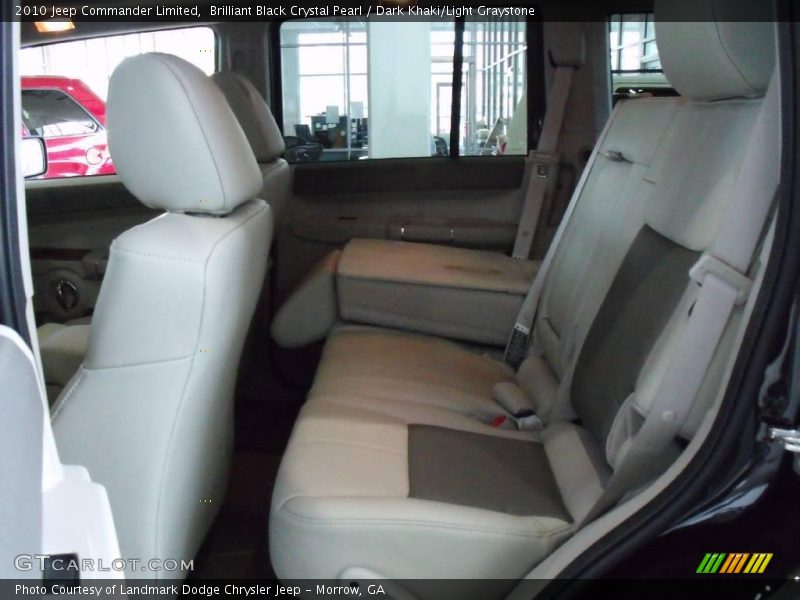 Brilliant Black Crystal Pearl / Dark Khaki/Light Graystone 2010 Jeep Commander Limited