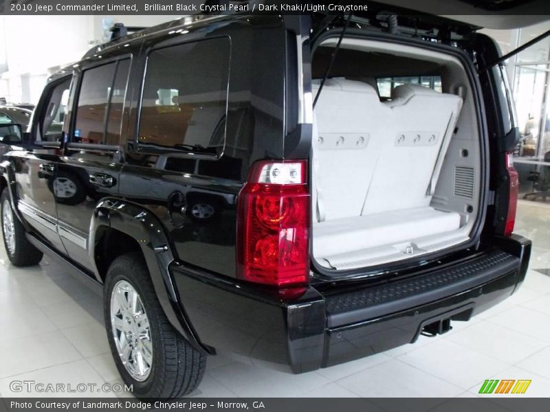 Brilliant Black Crystal Pearl / Dark Khaki/Light Graystone 2010 Jeep Commander Limited