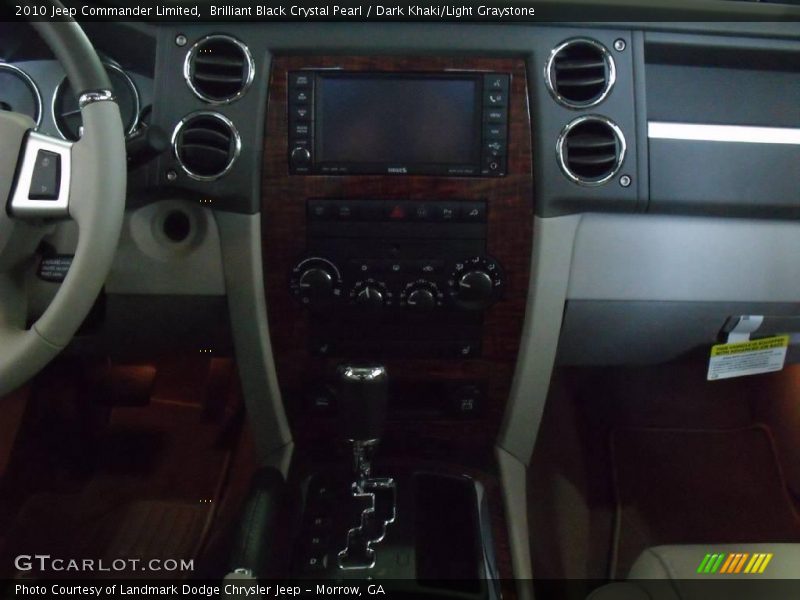 Brilliant Black Crystal Pearl / Dark Khaki/Light Graystone 2010 Jeep Commander Limited