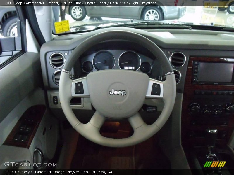 Brilliant Black Crystal Pearl / Dark Khaki/Light Graystone 2010 Jeep Commander Limited
