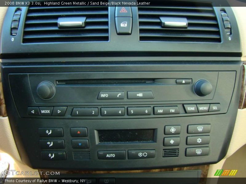 Highland Green Metallic / Sand Beige/Black Nevada Leather 2008 BMW X3 3.0si