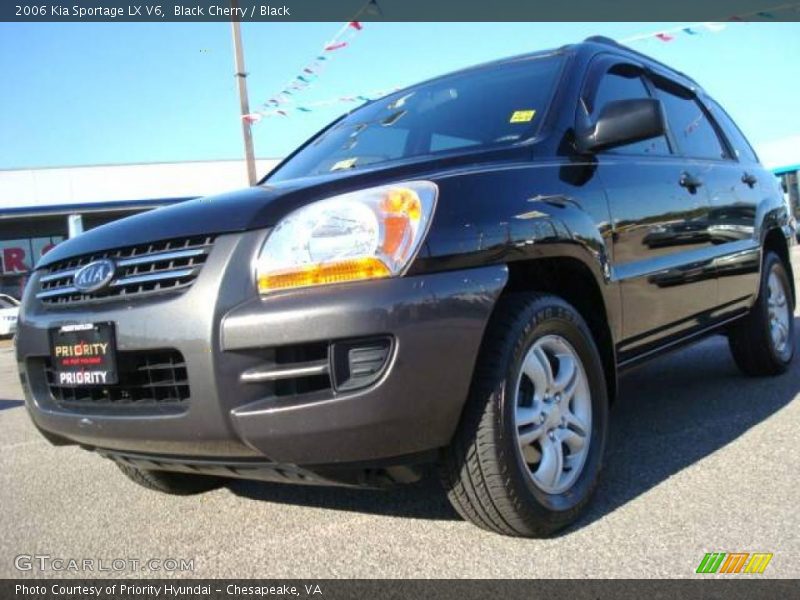 Black Cherry / Black 2006 Kia Sportage LX V6