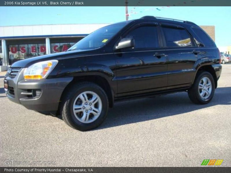 Black Cherry / Black 2006 Kia Sportage LX V6