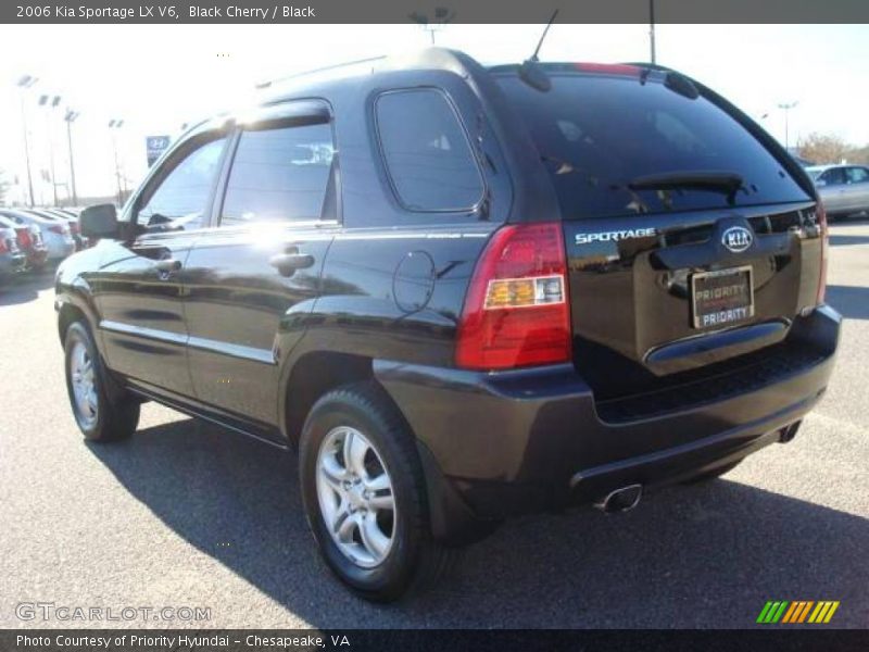 Black Cherry / Black 2006 Kia Sportage LX V6