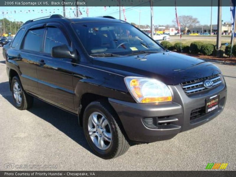 Black Cherry / Black 2006 Kia Sportage LX V6
