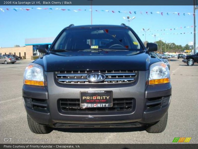 Black Cherry / Black 2006 Kia Sportage LX V6