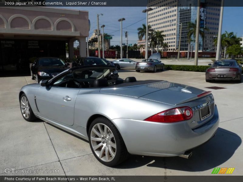 Liquid Silver / Charcoal 2009 Jaguar XK XK8 Convertible