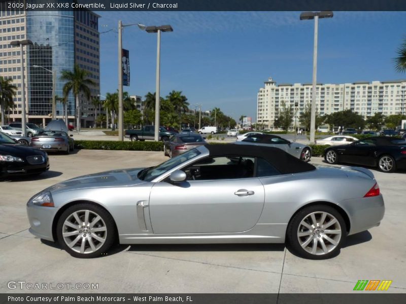 Liquid Silver / Charcoal 2009 Jaguar XK XK8 Convertible