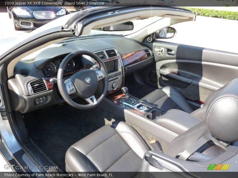 Liquid Silver / Charcoal 2009 Jaguar XK XK8 Convertible