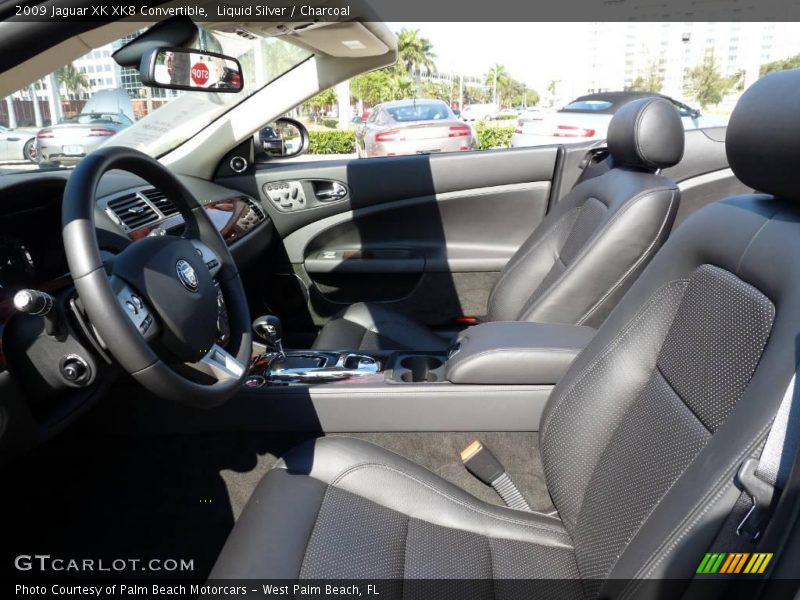 Liquid Silver / Charcoal 2009 Jaguar XK XK8 Convertible