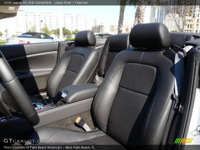 Liquid Silver / Charcoal 2009 Jaguar XK XK8 Convertible