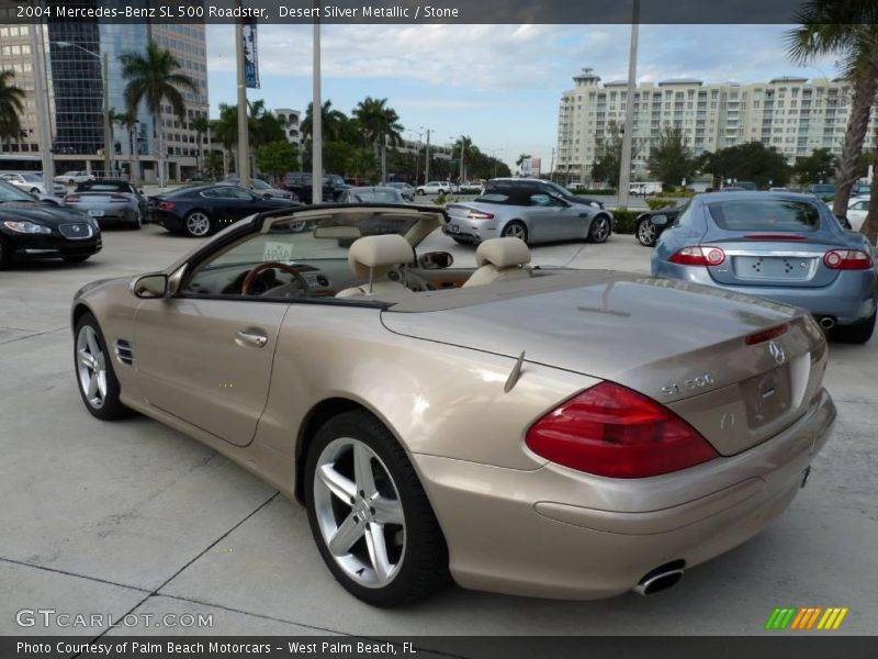 Desert Silver Metallic / Stone 2004 Mercedes-Benz SL 500 Roadster