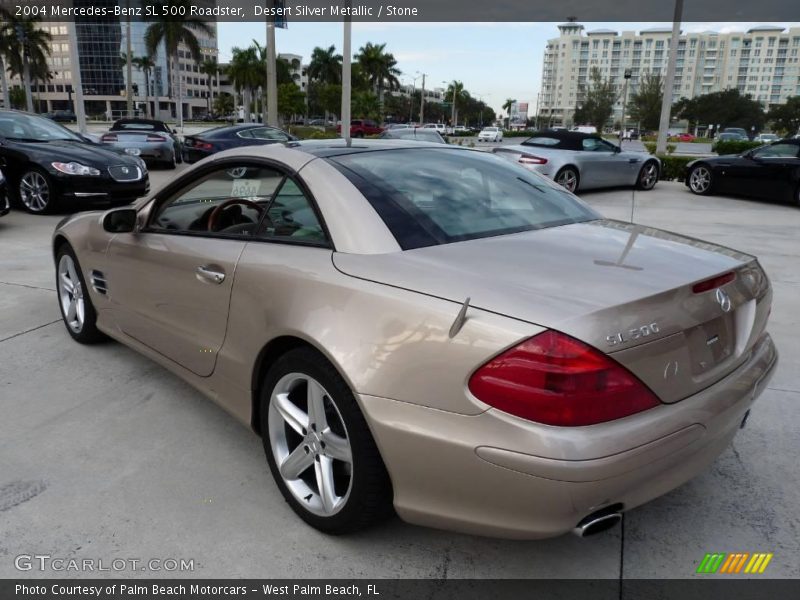 Desert Silver Metallic / Stone 2004 Mercedes-Benz SL 500 Roadster