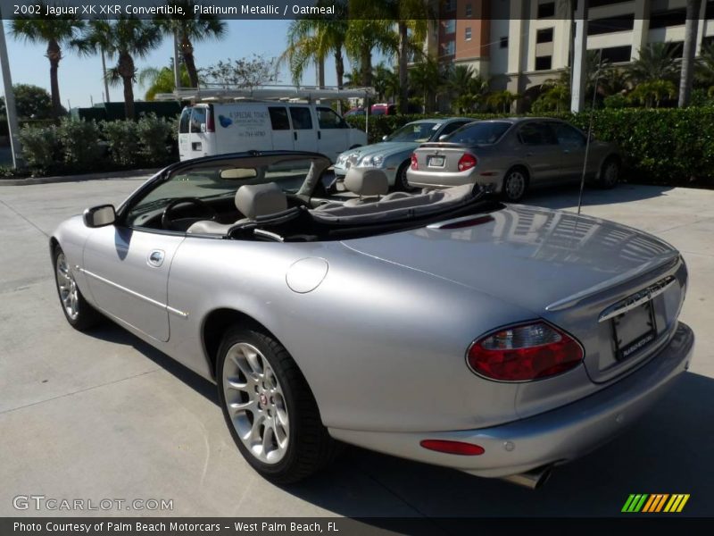 Platinum Metallic / Oatmeal 2002 Jaguar XK XKR Convertible