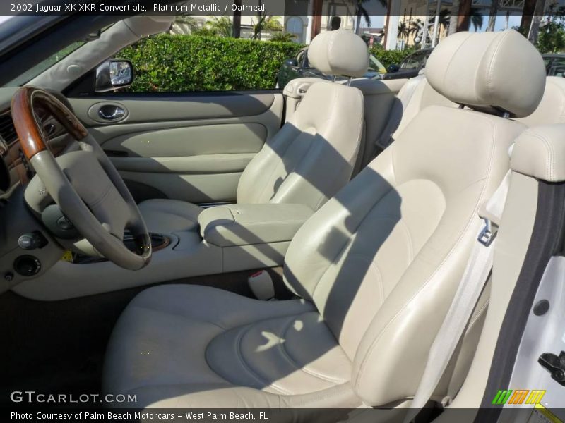 Platinum Metallic / Oatmeal 2002 Jaguar XK XKR Convertible