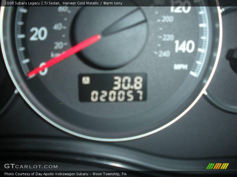 Harvest Gold Metallic / Warm Ivory 2008 Subaru Legacy 2.5i Sedan