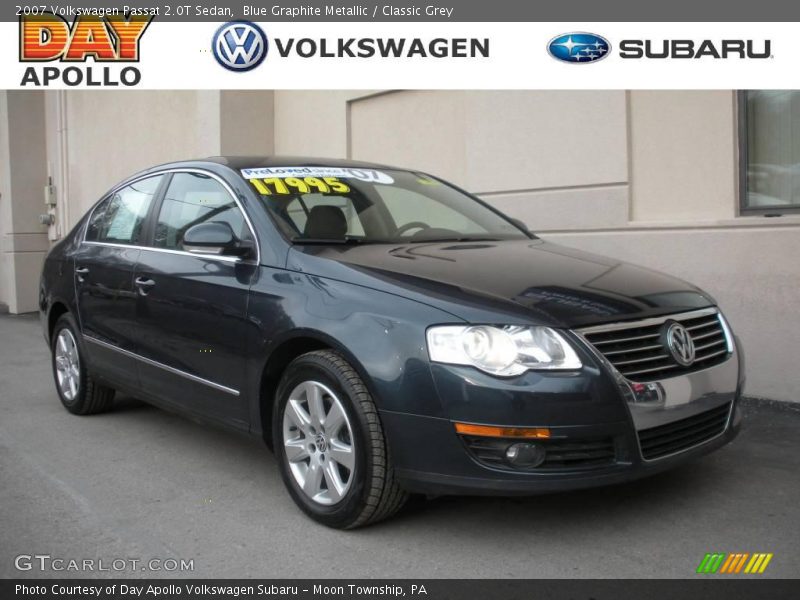 Blue Graphite Metallic / Classic Grey 2007 Volkswagen Passat 2.0T Sedan