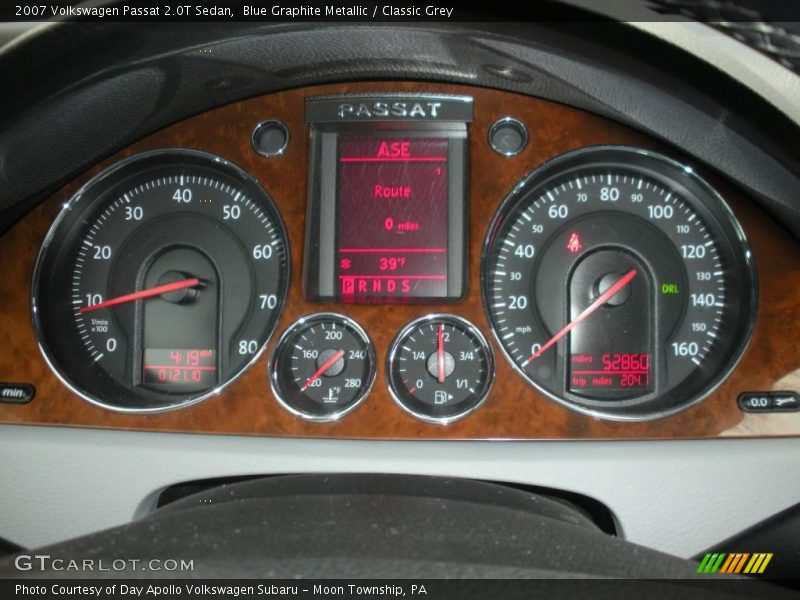 Blue Graphite Metallic / Classic Grey 2007 Volkswagen Passat 2.0T Sedan