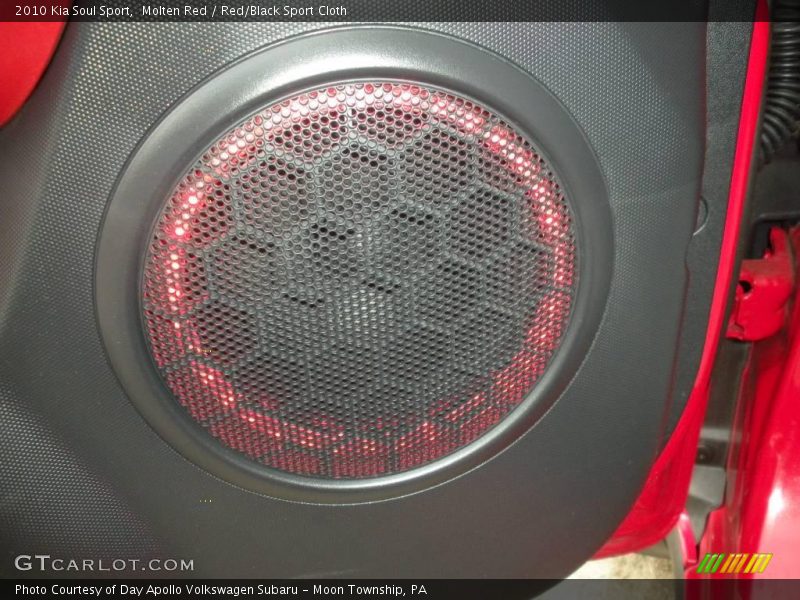 Molten Red / Red/Black Sport Cloth 2010 Kia Soul Sport