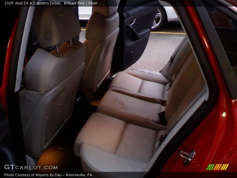Brilliant Red / Silver 2005 Audi S4 4.2 quattro Sedan