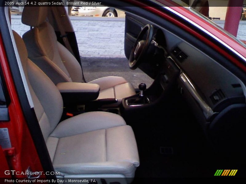 Brilliant Red / Silver 2005 Audi S4 4.2 quattro Sedan