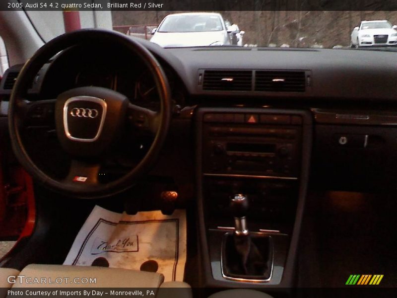 Brilliant Red / Silver 2005 Audi S4 4.2 quattro Sedan