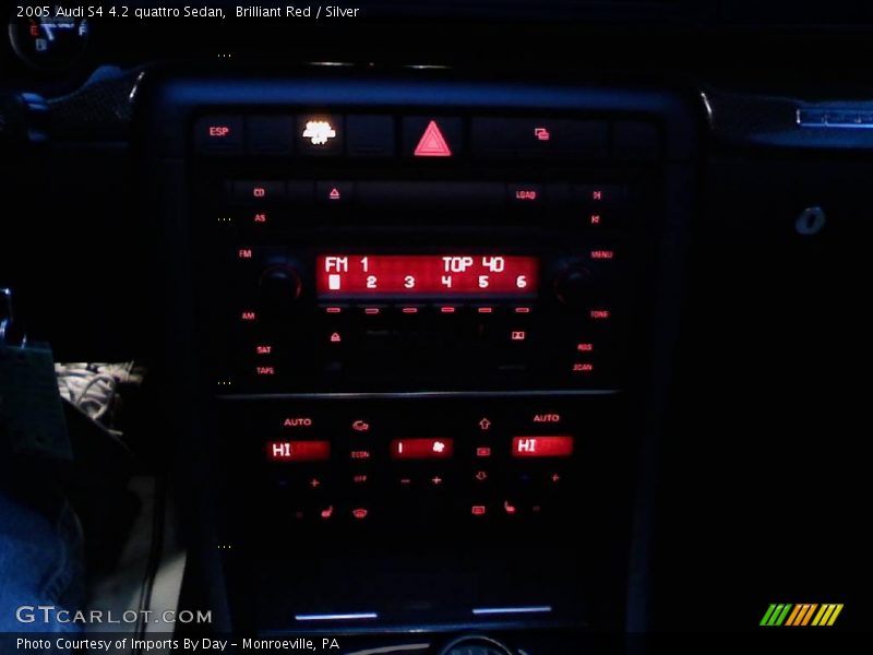 Brilliant Red / Silver 2005 Audi S4 4.2 quattro Sedan