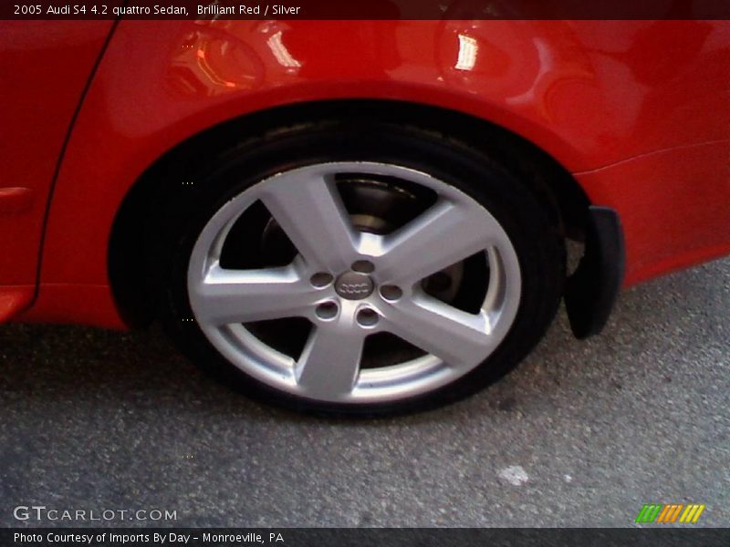 Brilliant Red / Silver 2005 Audi S4 4.2 quattro Sedan