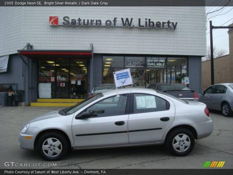 Bright Silver Metallic / Dark Slate Gray 2005 Dodge Neon SE