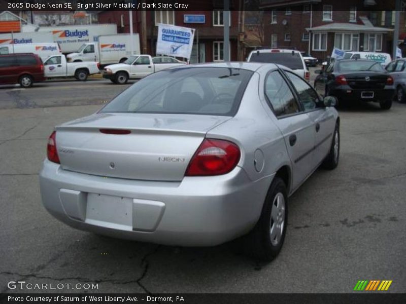 Bright Silver Metallic / Dark Slate Gray 2005 Dodge Neon SE