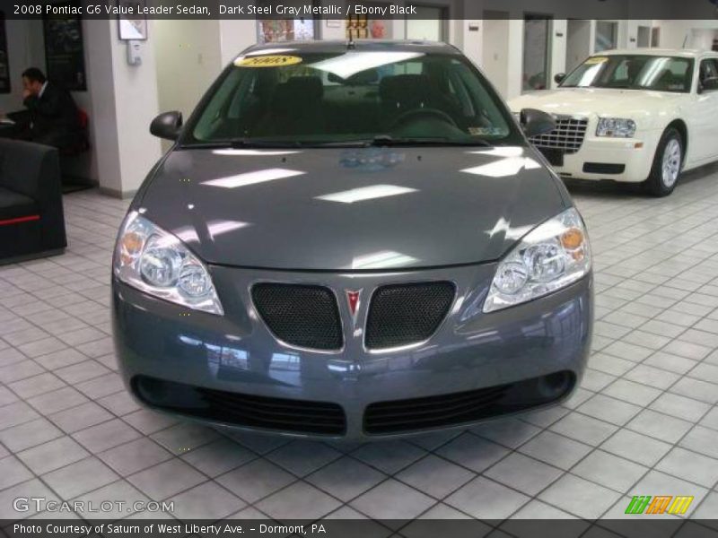 Dark Steel Gray Metallic / Ebony Black 2008 Pontiac G6 Value Leader Sedan