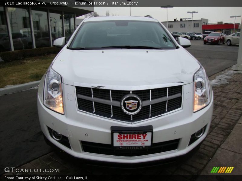 Platinum Ice Tricoat / Titanium/Ebony 2010 Cadillac SRX 4 V6 Turbo AWD