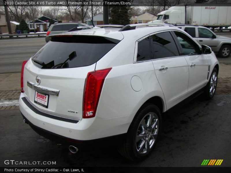 Platinum Ice Tricoat / Titanium/Ebony 2010 Cadillac SRX 4 V6 Turbo AWD