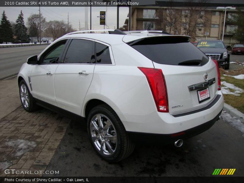 Platinum Ice Tricoat / Titanium/Ebony 2010 Cadillac SRX 4 V6 Turbo AWD