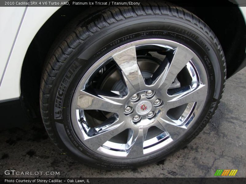 Platinum Ice Tricoat / Titanium/Ebony 2010 Cadillac SRX 4 V6 Turbo AWD