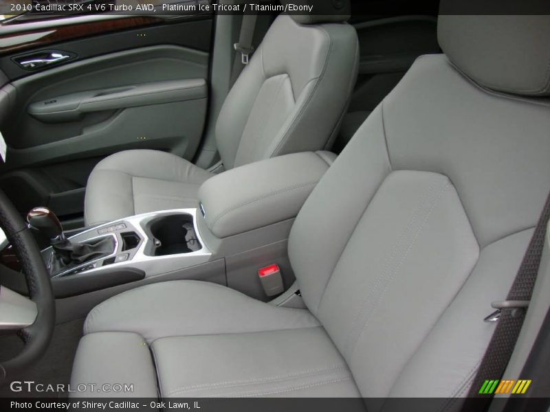 Platinum Ice Tricoat / Titanium/Ebony 2010 Cadillac SRX 4 V6 Turbo AWD