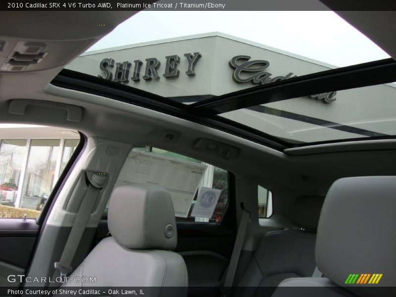 Platinum Ice Tricoat / Titanium/Ebony 2010 Cadillac SRX 4 V6 Turbo AWD